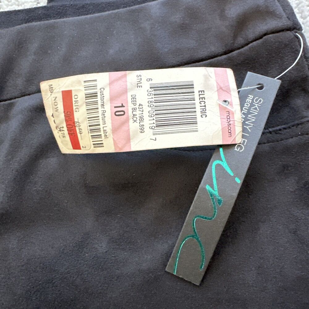 New INC International Concepts I-N-C Womens Velvet Pull-On Skinny Leggings Sz 10 - Picture 3 of 11